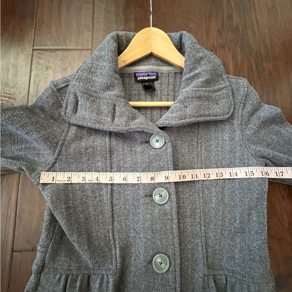 Patagonia Women’s Better Sweater Coat Grey w/ Pockets - Picture 8 of 10